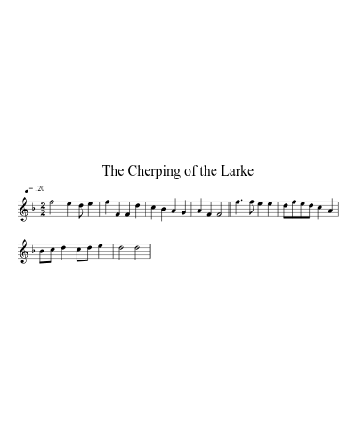The Cherping of the Larke (Version 3)