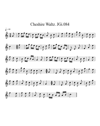 Cheshire Waltz. JGi.084 (Version 2) preview