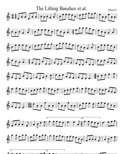 The Lilting Banshee et al. sheet music preview
