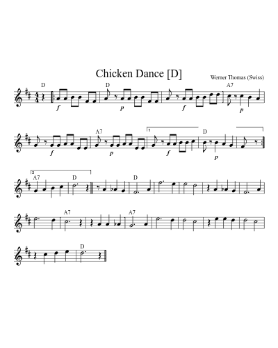 Chicken Dance [D]