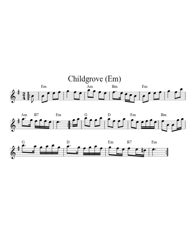 Childgrove    (Em) (Version 3)