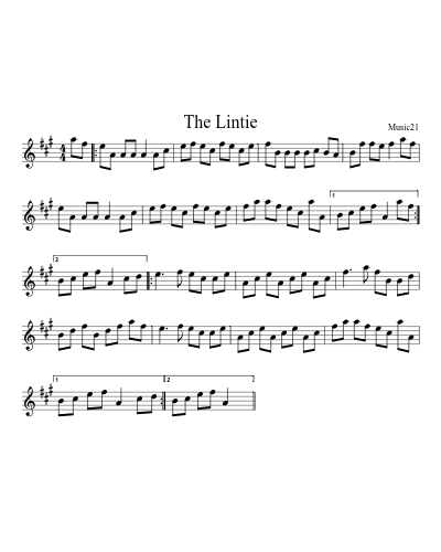 The Lintie sheet music preview