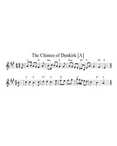 The Chimes of Dunkirk  [A] (Version 2) sheet music preview