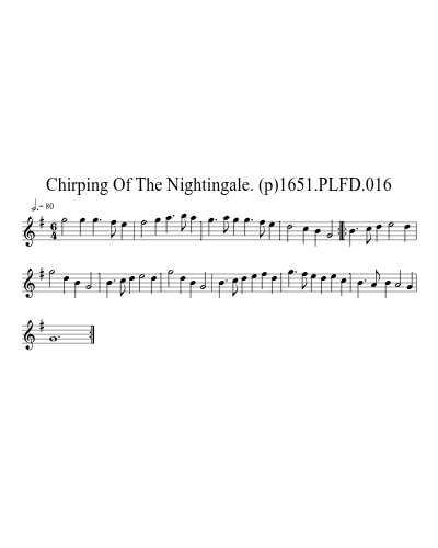Chirping Of The Nightingale. (p)1651.PLFD.016