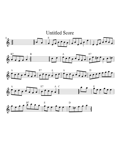 Chorus Jig (Version 4) sheet music preview