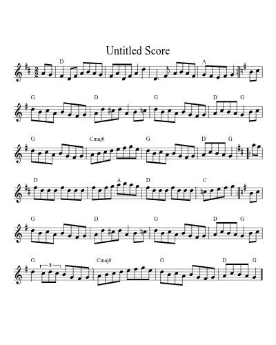 Chorus Jig (Version 5) sheet music preview