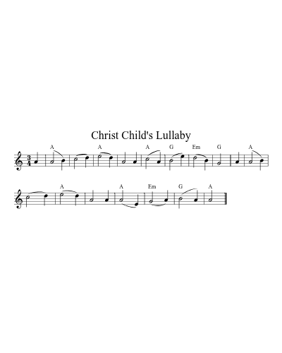 Christ Child's Lullaby