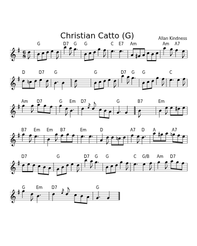 Christian Catto  (G) (Version 2)