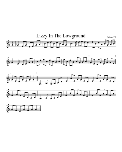 Lizzy In The Lowground