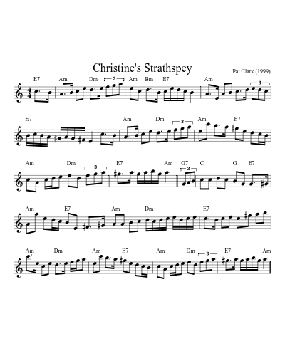 Christine's Strathspey (Version 2)