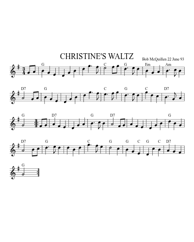 CHRISTINE'S WALTZ (Version 2)
