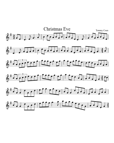 Christmas Eve (Version 6) sheet music preview