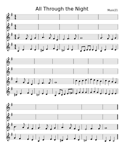 All Through the Night (Christmas Carols)