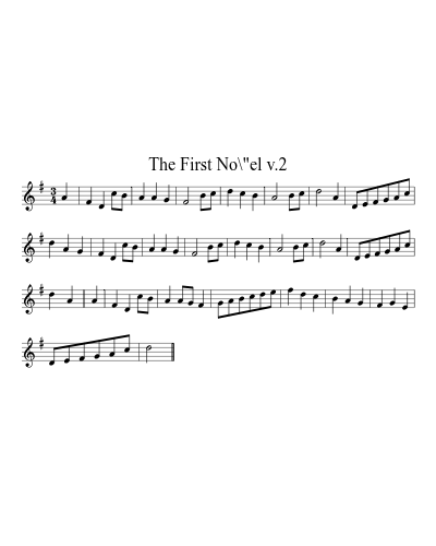 The First No\"el v.2 sheet music preview