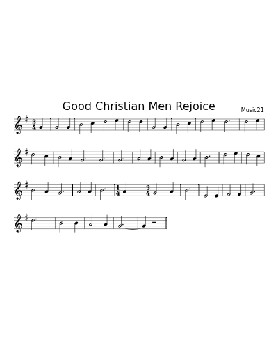 Good Christian Men Rejoice
