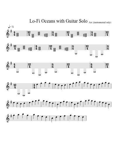 Lo-Fi Oceans with Guitar Solo