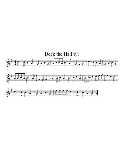 Deck the Hall v.1