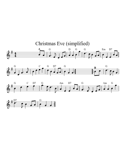 Christmas Eve (simplified) (Version 2) preview