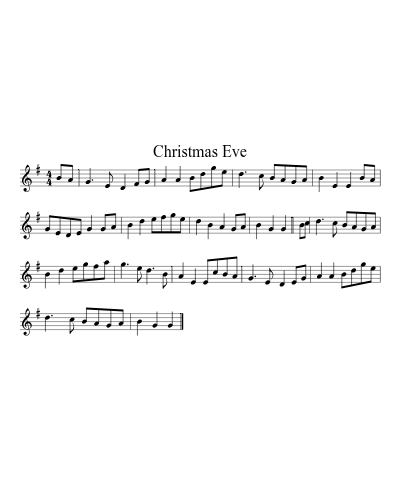 Christmas Eve (Version 26) sheet music preview