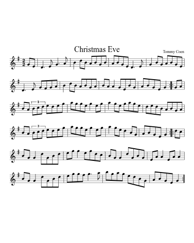 Christmas Eve (Version 28) sheet music preview