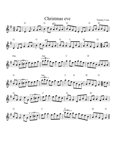 Christmas Eve (Version 29) sheet music preview