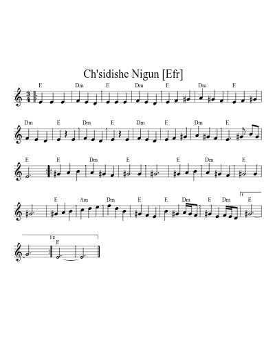 Ch'sidishe Nigun    [Efr]
