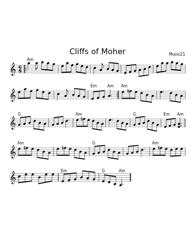 Cliffs of Moher (Church Star Morrisons Cliffs Sailors Set)