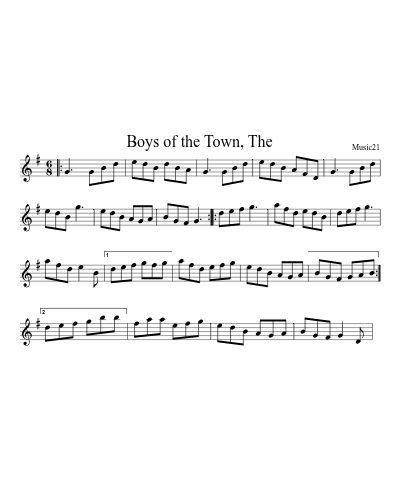 Boys of the Town, The preview