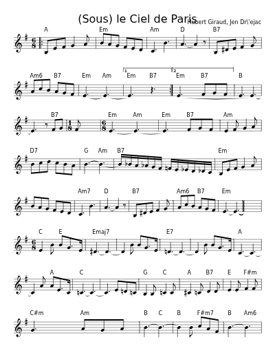 (Sous) le Ciel de Paris (Ciel De Paris) (#21016)