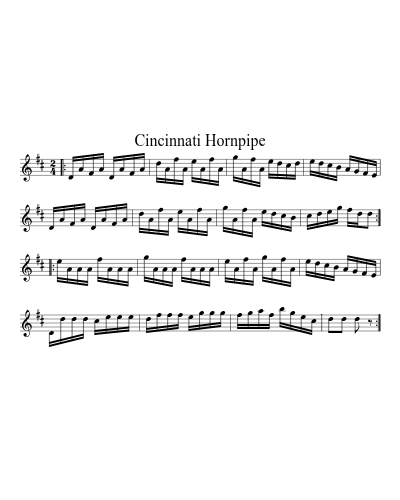 Cincinnati Hornpipe (Version 2)