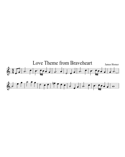 Love Theme from Braveheart