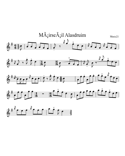 MÃ¡irseÃ¡il Alasdruim preview