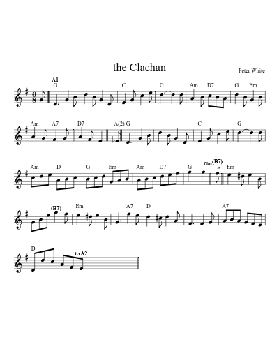 The Clachan (Version 6) sheet music preview