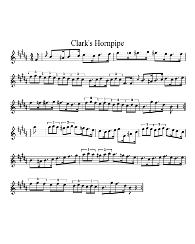 Clark's Hornpipe (Version 4)