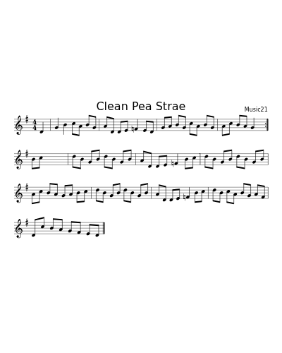 Clean Pea Strae (Version 2)
