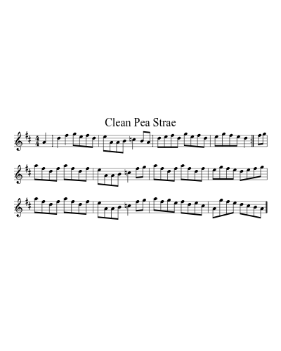 Clean Pea Strae (Version 3)
