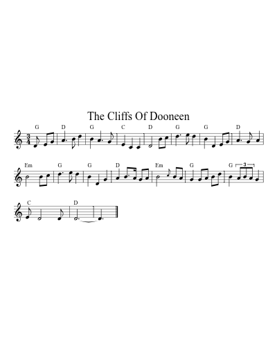 The Cliffs Of Dooneen (Version 2)