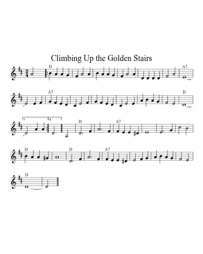 Climbing Up the Golden Stairs