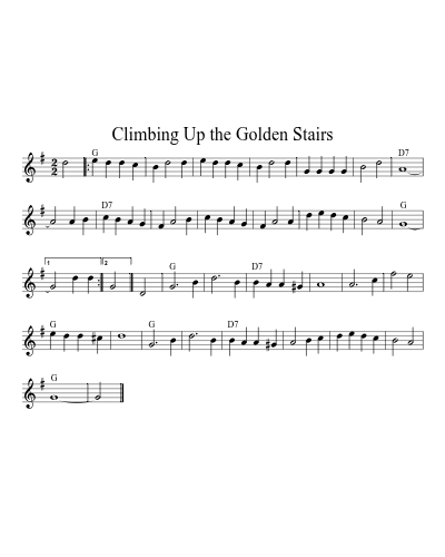 Climbing Up the Golden Stairs (Version 2)