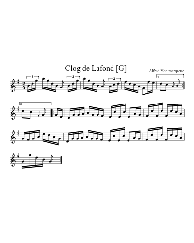 Clog de Lafond  [G] (Version 2)