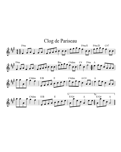 Clog de Pariseau (Version 2)