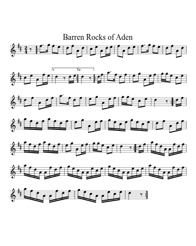 Barren Rocks of Aden (Closing Shortened Standpiece) preview