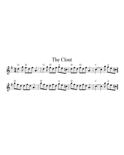 The Clout sheet music preview