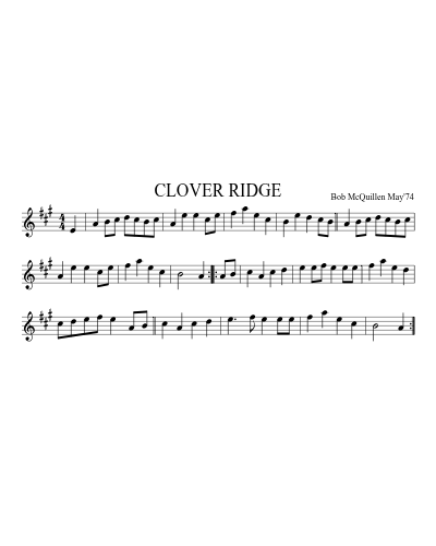 CLOVER RIDGE (Version 2)