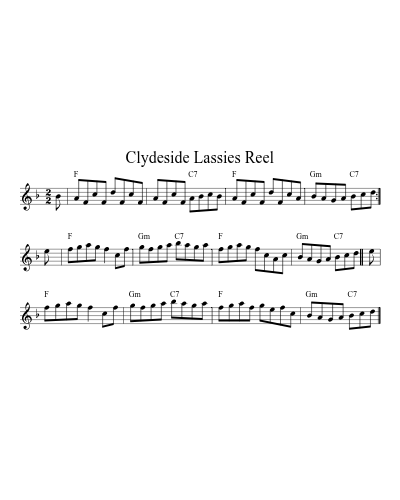 Clydeside Lassies Reel (Version 2)