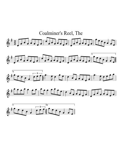 Coalminer's Reel, The (Version 10)