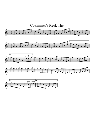 Coalminer's Reel, The (Version 11)