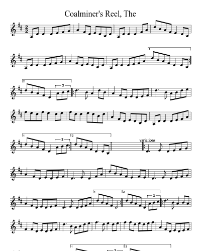 Coalminer's Reel, The (Version 12)