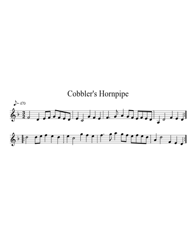 Cobbler's Hornpipe (Version 2)