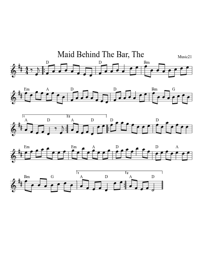 Maid Behind The Bar, The (Version 4)